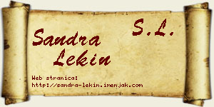 Sandra Lekin vizit kartica